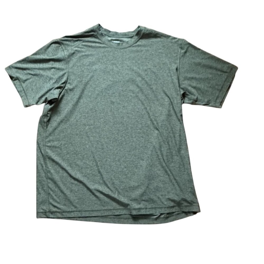 Lands' End Mens Moisture Wicking T-Shirt-Heathered Green-XL Tall-GUC